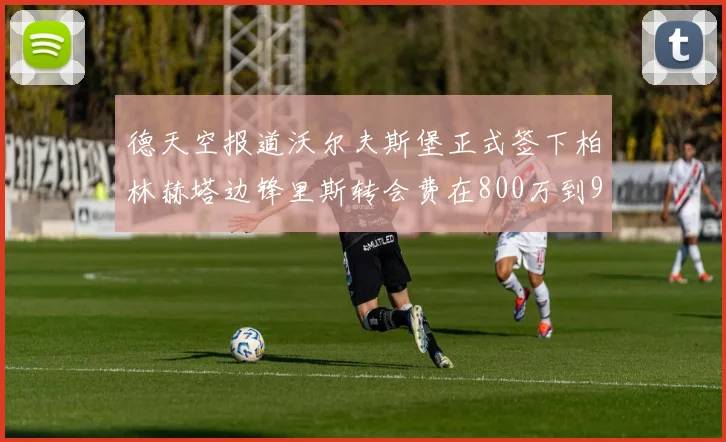 德天空报道沃尔夫斯堡正式签下柏林赫塔边锋里斯转会费在800万到900万欧之间